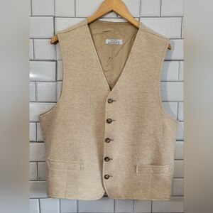 Giancarlo Lamberti Made In Italy Vintage Mens 5 Button Front Vest Waistcoat Tie